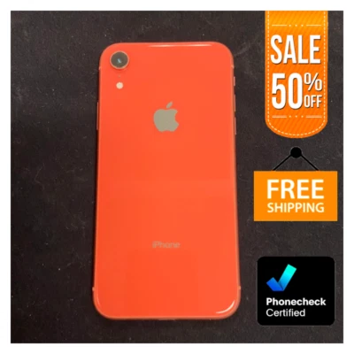 Apple iPhone XR 64GB Unlocked - Black, Coral, Blue, Very Good Condition - Image 1 of 4