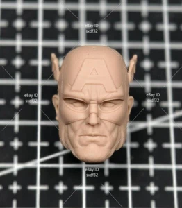 Cabeza esculpida 1:4 Capitán América Steve Rogers para figura de acción masculina de 18" juguete corporal - Imagen 1 de 6