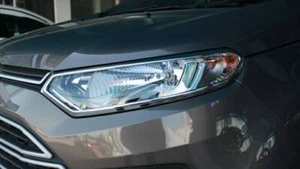 For Ford Ecosport 4 Door 2015 2016 Set Chrome Front Head Lamp Light Cover Trim - Picture 1 of 3
