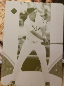 PAT BURRELL 2006 Upper Deck Ultimate Collection PRINTING PLATE SP #1/1 Phillies - Picture 1 of 2