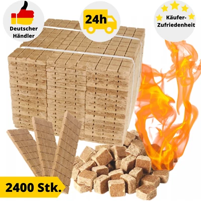 Kaminanzünder Anzünder Anzündwürfel 5 kg Grillanzünder Ofen Holz Kohle 2400Stk. - Bild 1 von 4