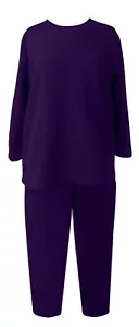 Juego de pantalones de lana adaptativos a presión trasera - PÚRPURA-talla 2X - Imagen 1 de 4