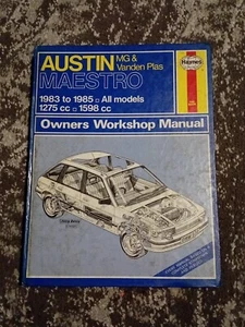 Austin Maestro MG & Vanden Plas 1983 All Models 1275cc 1598cc Haynes Manual - Picture 1 of 8