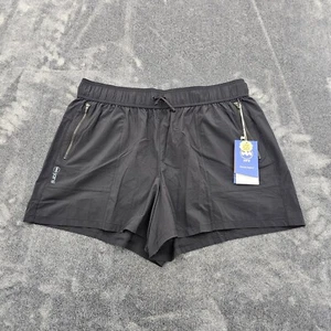 Janji Omni 4" Shorts Womens Large Midnight black trail  UPF 50+ stretch NEW - Picture 1 of 11