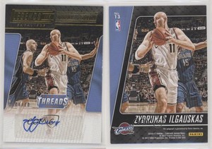2016 Threads NBA Legends Ink Century Proof Gold /10 Zydrunas Ilgauskas #13 Auto