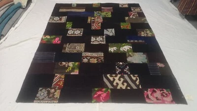 Alfombra decorativa Kilim alfombra turca Kilim alfombra vintage Kilim cáñamo Kilim alfombra de retazos  Foto 1 de 4