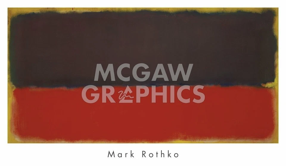 No. 13, 1951 by Mark Rothko, Art Print Poster 22" x 38" (2816r) - Image 1 of 1