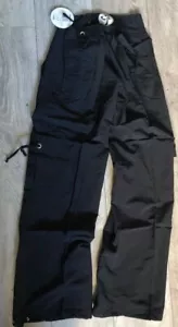 Pantaloni da combattimento classici donna Zumba fitness pantaloni danza NERI taglia small 8/10 - Foto 1 di 3