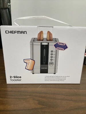 Totalmente Nuevo - Tostadora Chefman Acero Inoxidable 2 Rebanadas Pop Up Foto 1 de 3