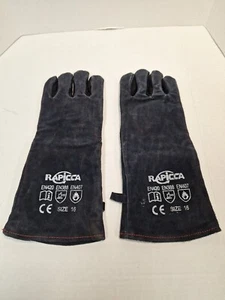 Rapicca Leather Gloves, Mens Size 16 Welding, Workwear, Dark Grey  - Picture 1 of 2