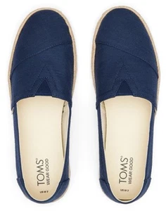 Toms Women's Alpargata Rope Navy NEW in Box - Picture 1 of 8