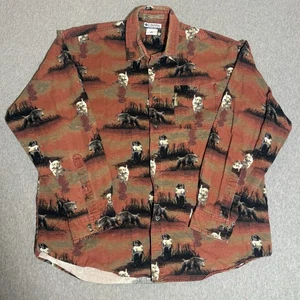 Columbia River Lodge Button Up Langarm Hemd Herren Labor Vogel Hund Jagd L - Bild 1 von 7