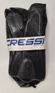 Cressi Rondine Palau Swim/ Snorkel Fins Black "S/M" With Mesh Carrying Bag - Picture 1 of 12