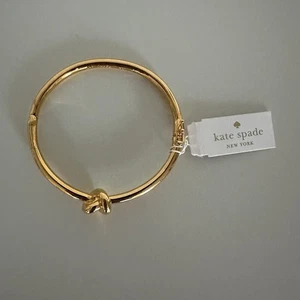 Brazalete Brazalete Nudo Kate Spade Saliors Nuevo con Etiquetas en Metal Tono Dorado - Imagen 1 de 7