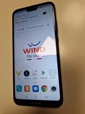 Huawei P20 Lite - 64GB - Midnight Black (Sbloccato) (Dual SIM) Perfetto - Immagine 1 di 2