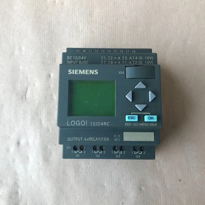 SIEMENS 6ED1 052-1MD00-0BA6 LOGO 12 24RC LOGIC MODULE 6ED10521MD000BA6 - Image 1 of 4