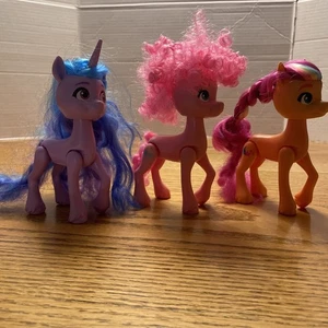 Juego de 3 figuras de ponis My Little Pony Dolls Rainbow Celebration muñecas de 6,5-7" pulgadas - Imagen 1 de 15