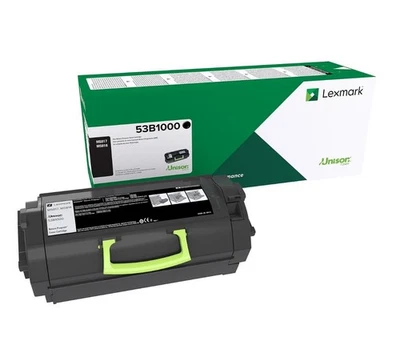 Genuine Lexmark 53B1000 Black Return Program Toner Cartridge - Image 1 of 2
