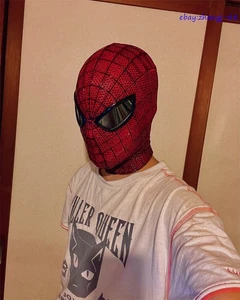 1:1 The Amazing Spider-Man Spiderman Cosplay Mask Andrew Garfield Prop Handmade - Picture 1 of 19