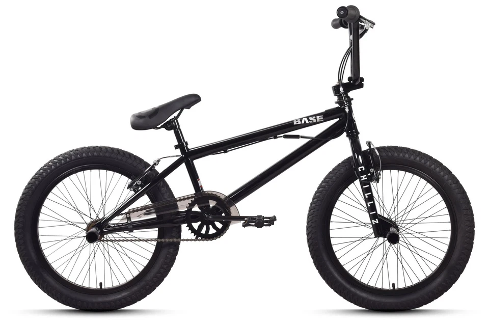 CHILLIZ BMX Freestyle 20 Zoll XB.01 schwarz Kinder Erwachsene V-Brake 360° Rotor - Bild 1 von 4
