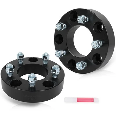 2Pc 1.5" 5x5.5 to 5x5 Wheel Adapters 1/2"-20 For 2003-2005 Ford E-150 Club Wagon Foto 1 de 4