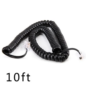 Flexible 3meters Telephone Handset Coiled Cord Curly Coiled Spring Wire - Zdjęcie 1 z 9