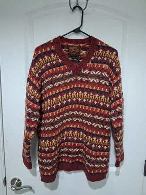 Suéter DE COLECCIÓN Abercrombie and Fitch Mujer Cosecha Mediana Fair Isle Cuello en V Foto 1 de 4