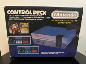 Nintendo NES Control Deck Console Super Mario Bros Bundle BOX ONLY