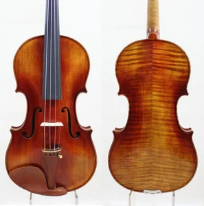 4/4 HandMade Professional Violin-European flamed wood, Antique,Powerful Sound - Picture 1 of 6