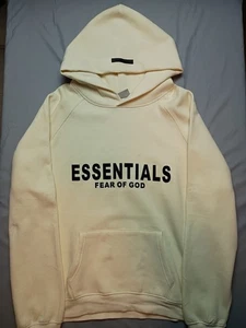 Fear of God Herren Größe XL Essentials Pullover Hoodie buttercreme authentisch gebraucht, in einwandfreiem Zustand - Bild 1 von 9