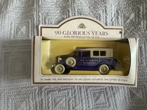 LLEDO DAYS GONE ROLLS-ROYCE - HM QUEEN MOTHER BIRTHDAY 90 GLORIOUS YEARS - BOXED - Picture 1 of 3