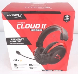 HyperX Cloud II Wireless - Gaming Headset - Czarno-czerwony 4P5K4AA Nowy - Zdjęcie 1 z 4