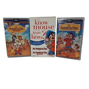 An American Tail Fievel Goes West 2 Pack Movie CD Limited Edition VHS - Picture 1 of 12