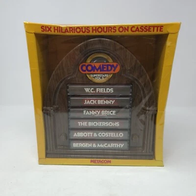 1986 Comedy Superstars Vol. 2 On Six Caseettes New Sealed WC Fields Abbott Coste — 第 1/4 张图片
