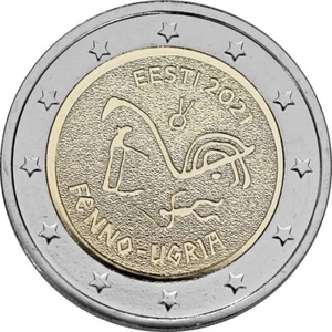 2 Euro Estland 2021 Die finno-ugrischen Völker UNC - Bild 1 von 2