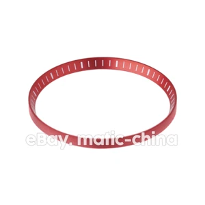 SKX007/SRPD Chapter Ring Matte Red with White Markers Metal Alloy - Picture 1 of 3