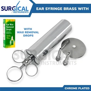 Ear Wax Removal Syringe 4 OZ With Box Of Ear Wax Removal Drops German Grade - Picture 1 of 9