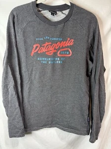 PATAGONIA PULLOVER SWEATSHIRT "VIVA LOS FUNHOGS" LONG SLEEVE MENS MEDIUM - Picture 1 of 10