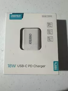 CHOETECH USB-C PD Charger 18W New - Picture 1 of 2