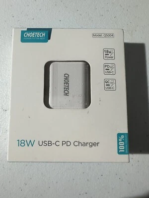 CHOETECH USB-C PD Charger 18W New - Image 1 of 2