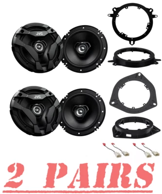JVC CS-DF620 6.5" Front & Rear Door Speakers for 2001-2007 Toyota Sequoia