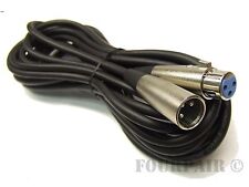 6ft - Shielded 3-Pin XLR Extension Microphone Mic Audio Cable Cord Male Female