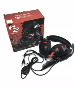 RUN MUS K2 Pro Gaming Headset WIRED with Dynamic Sound & Noise Cancelling Mic - Picture 1 of 3