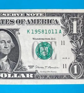 1958 October 11 : K 19581011 A $1 One Dollar Bill BIRTHDAY Note - Picture 1 of 3