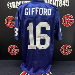 Frank Gifford Autographed New York Giants Jersey HOF 77 Signed Beckett BAS - Picture 1 of 7