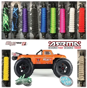 *NEW* Arrma Outcast 1/8 Standard Color Shock Covers Wraps Dust Sox Spring Sleeve - Picture 1 of 2