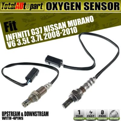 Sensor de oxígeno 2 piezas para Infiniti G37 2008 Nissan Murano 2009-2010 aguas arriba y aguas abajo Foto 1 de 4