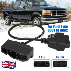 Do Ford 7 Pin OBD1 do OBD2 Kabel Adapter Czytnik kodów Skaner Narzędzie do naprawy silnika - Zdjęcie 1 z 10