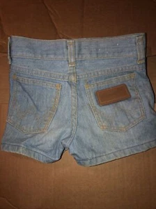 Vintage 55K00 LD Wrangler Kids Bleached Denim Shorts Sz 5 - Picture 1 of 7