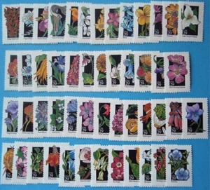 US 1992 #2647-2696 Complete set of singles, 50 Wildflowers stamps Mint NH - Picture 1 of 1